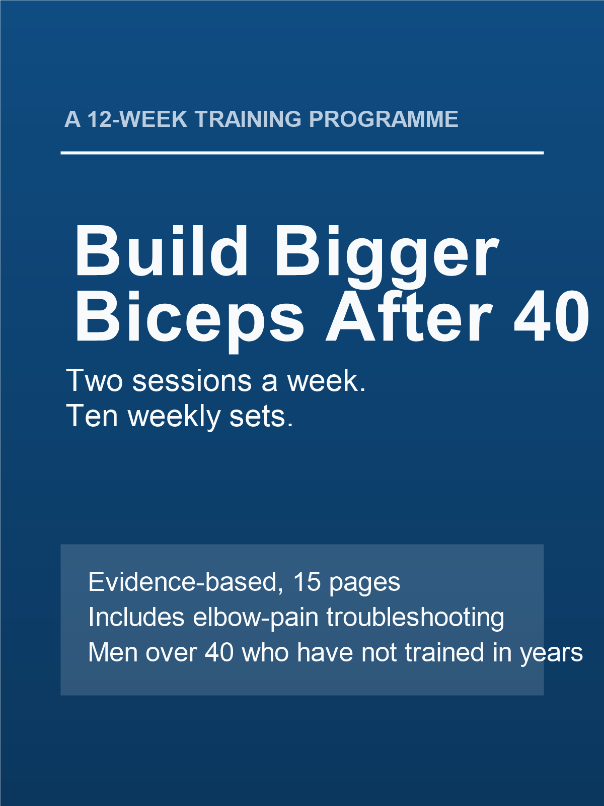 Cover of Building Bigger Biceps After 40