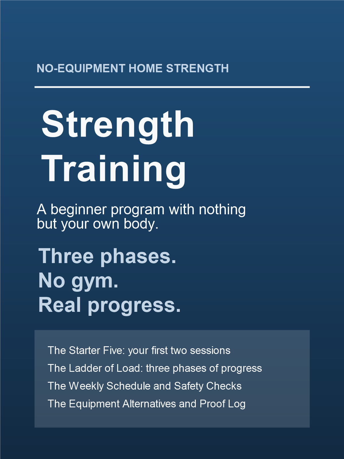 Cover of No-Equipment Home Strength Training for Beginners