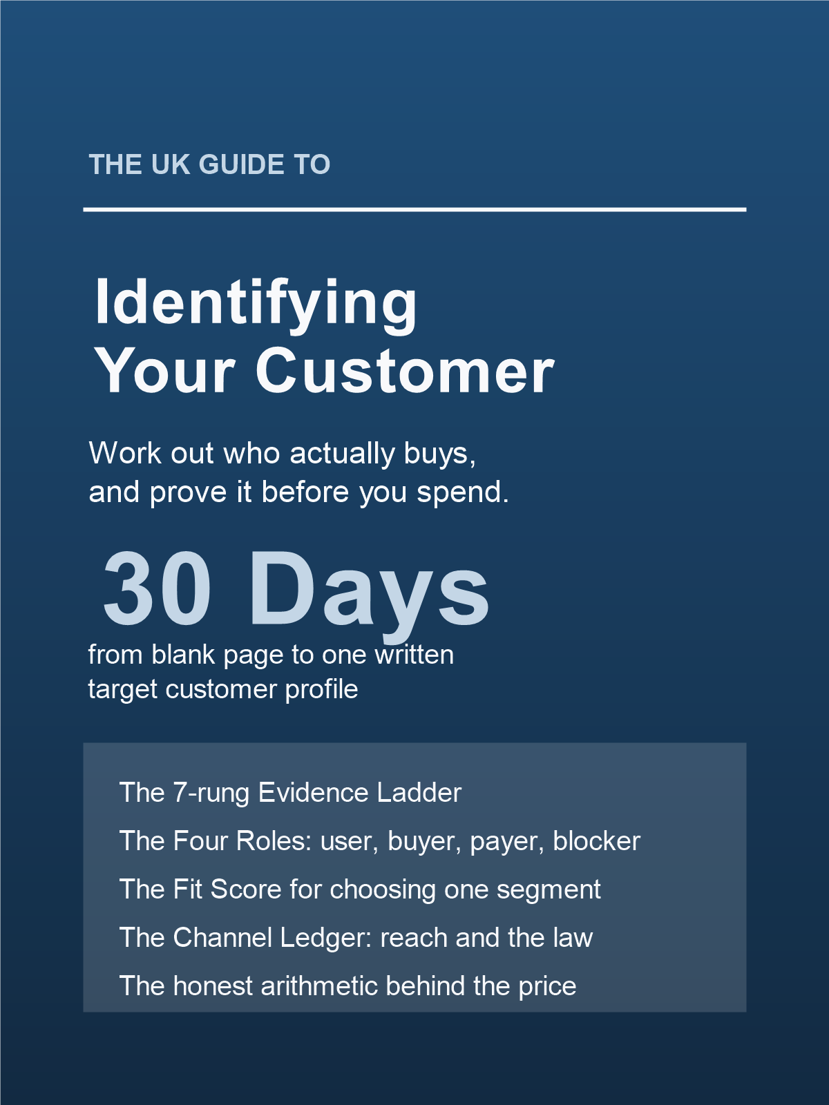 Cover of The UK Guide to Identifying Your Target Customer: Work Out Who Actually Buys, and Prove It Before You Spend Anything
